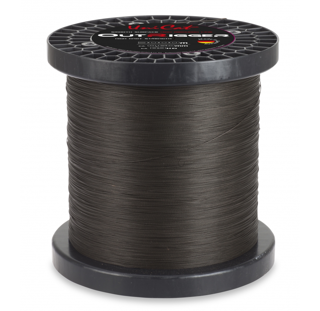 Плетений шнур UNI CAT Outrigger Line dunkelbraun 0.70mm 113kg (ціна вказана за 1 погонний метр)