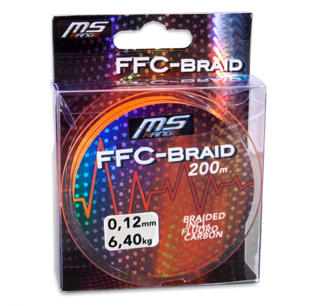 Плетений шнур MS Range FFC-Braid 0.12mm 6.4kg 200m orange
